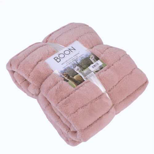 Super Soft Mink Throw Blanket Striped Design Cozy Warm Lightweight Gift Idea - Image 134