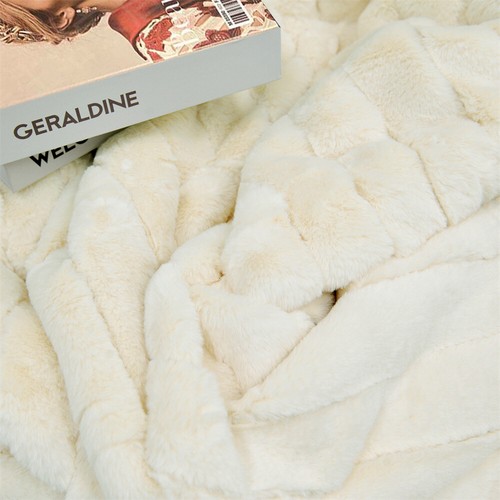 Super Soft Mink Throw Blanket Striped Design Cozy Warm Lightweight Gift Idea - Image 154