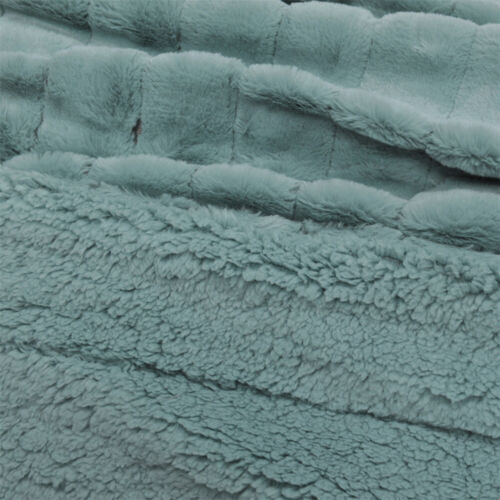 Super Soft Mink Throw Blanket Striped Design Cozy Warm Lightweight Gift Idea - Image 172