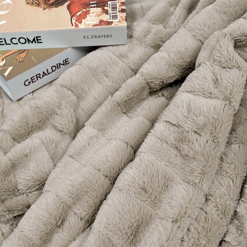 Super Soft Mink Throw Blanket Striped Design Cozy Warm Lightweight Gift Idea - Image 192