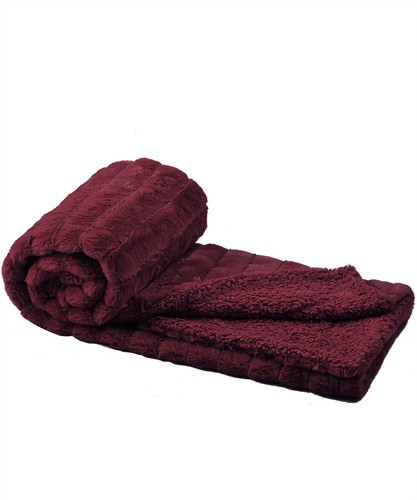 Super Soft Mink Throw Blanket Striped Design Cozy Warm Lightweight Gift Idea - Image 197