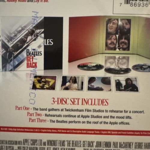 The Beatles Get Back (Blu-ray, 2022, Collector's Edition) New Disney Apple - Image 5