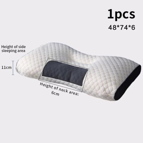 Neck Pillow Cervical Orthopedic Protect Household Help Massage Sleep 100% Cotton - Image 4