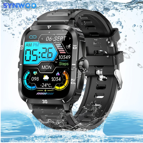 SMARTWATCH 1.96" 430mAh WATERPROOF BLUETOOTH Fitness for SAMSUNG/iPHONE for men - Image 3