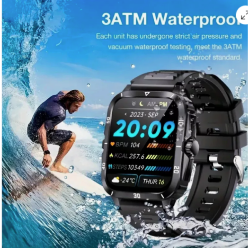 SMARTWATCH 1.96" 430mAh WATERPROOF BLUETOOTH Fitness for SAMSUNG/iPHONE for men - Image 6