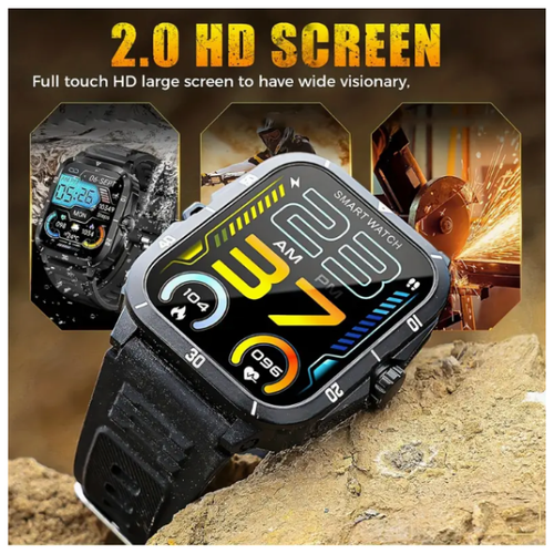 SMARTWATCH 1.96" 430mAh WATERPROOF BLUETOOTH Fitness for SAMSUNG/iPHONE for men - Image 7