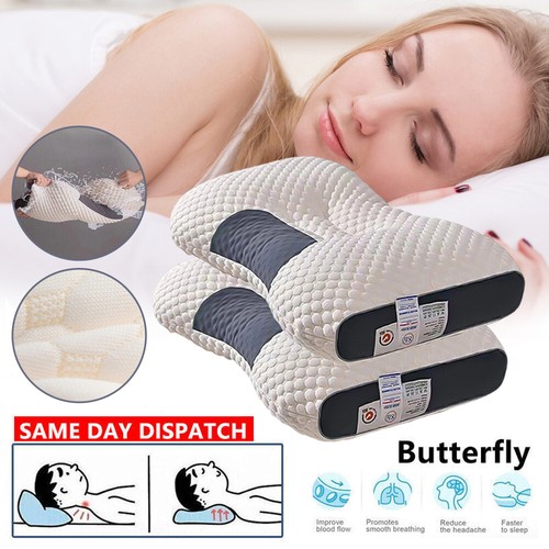 Orthopedic Cervical Pillow Neck Pain Relief Hypoallergenic Support - Image 3
