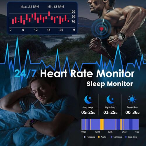 2025 Smart Watch For Men/Women, Waterproof Smartwatch Bluetooth iPhone Samsung - Image 5