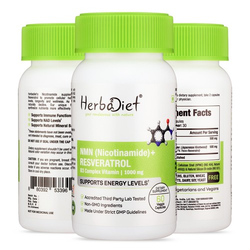 NM + Resveratrol Capsules NAD Supplement Nicotinamide Immune Support Energy - Image 6