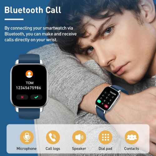2025 Smart Watch For Men/Women, Waterproof Smartwatch Bluetooth iPhone Samsung - Image 3
