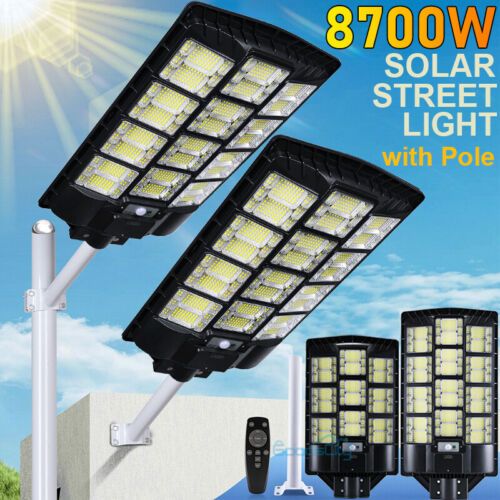 Commercial Solar Street Light Outdoor Dusk to Dawn For basketball court Garden - Image 3