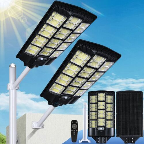 Commercial Solar Street Light Outdoor Dusk to Dawn For basketball court Garden - Image 20