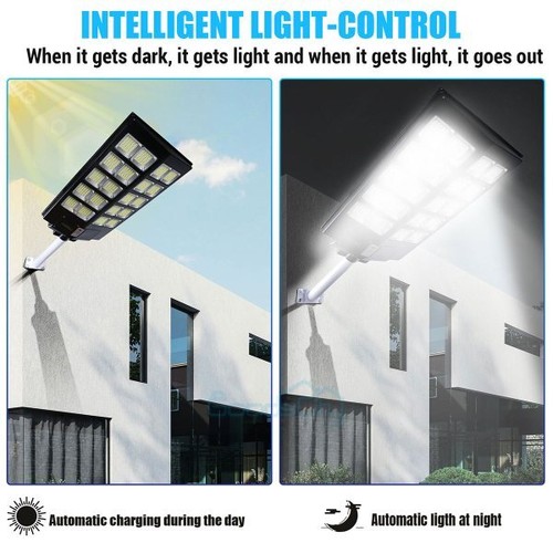 Commercial Solar Street Light Outdoor Dusk to Dawn For basketball court Garden - Image 28