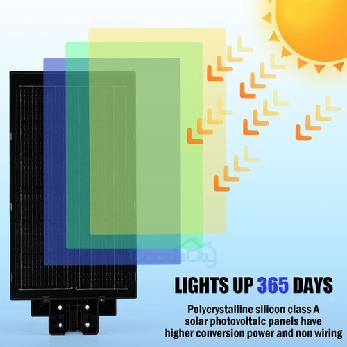 Commercial Solar Street Light Outdoor Dusk to Dawn For basketball court Garden - Image 30