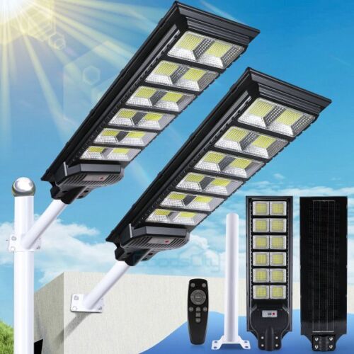 Commercial Solar Street Light Outdoor Dusk to Dawn For basketball court Garden - Image 47