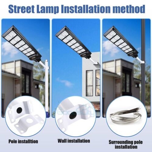 Commercial Solar Street Light Outdoor Dusk to Dawn For basketball court Garden - Image 56