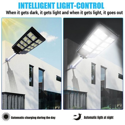 Commercial Solar Street Light Outdoor Dusk to Dawn For basketball court Garden - Image 87