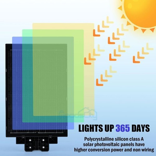 Commercial Solar Street Light Outdoor Dusk to Dawn For basketball court Garden - Image 90