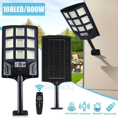 Commercial Solar Street Light Outdoor Dusk to Dawn For basketball court Garden - Image 107
