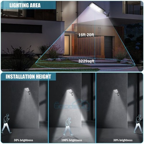 Commercial Solar Street Light Outdoor Dusk to Dawn For basketball court Garden - Image 113