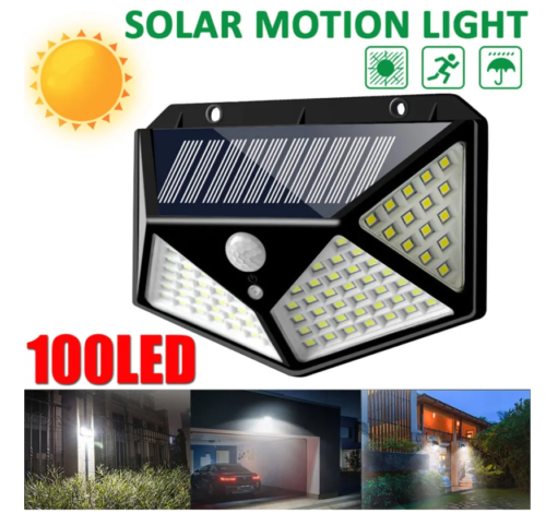 Waterproof 100 LED PIR Motion Sensor Solar Power Outdoor Garden Light Security - Image 3