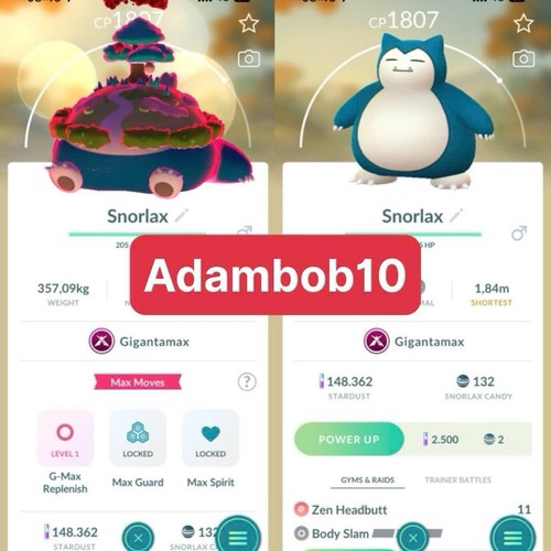 Pokémon Go | Non Shiny Snorlax Gigantamax | Mini PTC Or Trade 20K Stardust - Image 3