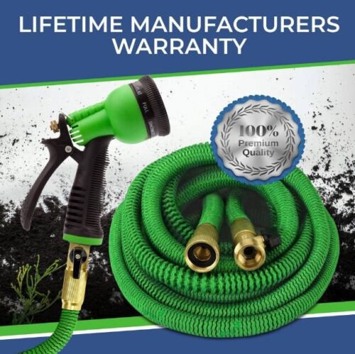 50 75 100ft HEAVY DUTY 4X Stronger Deluxe Expandable Flexible Garden Water Hose - Image 7