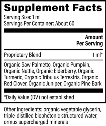 Global Healing Prostate Health Support Supplement w/ Saw Palmetto Extract - 2oz - Image 4