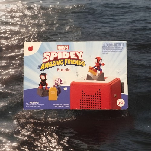 Tonies 10002377 Marvel Toniebox Audio Player Bundle with Spidey and Friends, Red - Image 3