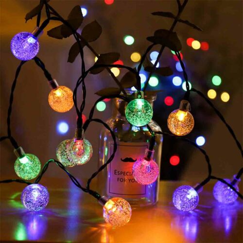 Solar Powered 50 LED String Light Garden Path Yard Decor Lamp Outdoor Waterproof - Image 4