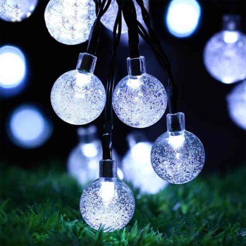 Solar Powered 50 LED String Light Garden Path Yard Decor Lamp Outdoor Waterproof - Image 6