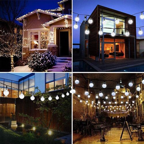 Solar Powered 50 LED String Light Garden Path Yard Decor Lamp Outdoor Waterproof - Image 8