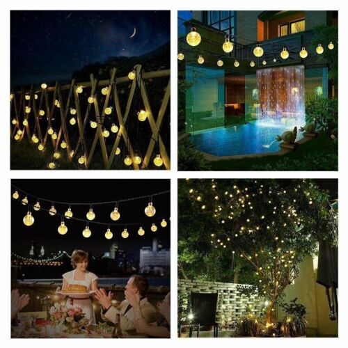 Solar Powered 50 LED String Light Garden Path Yard Decor Lamp Outdoor Waterproof - Image 11