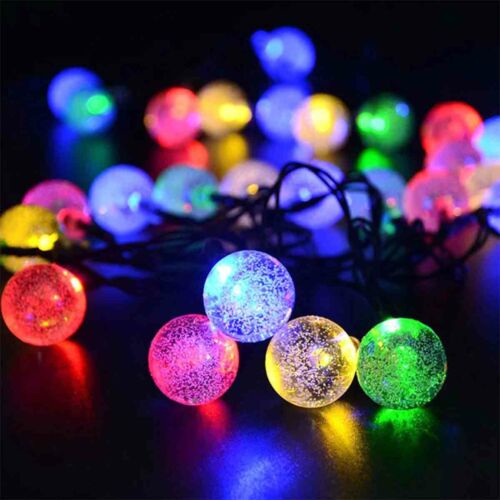 Solar Powered 50 LED String Light Garden Path Yard Decor Lamp Outdoor Waterproof - Image 16