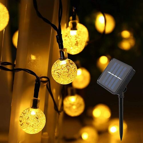 Solar Powered 50 LED String Light Garden Path Yard Decor Lamp Outdoor Waterproof - Image 17