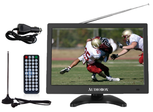 AudioBox TV-13 13″ Portable Rechargeable LCD TV with Antenna HDMI Input Black - Image 3