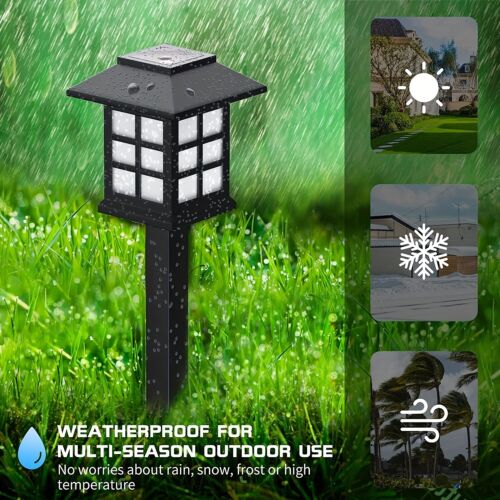 Solar Garden Lights Outdoor Waterproof Landscape LED Lights Pathway Yard - Image 3