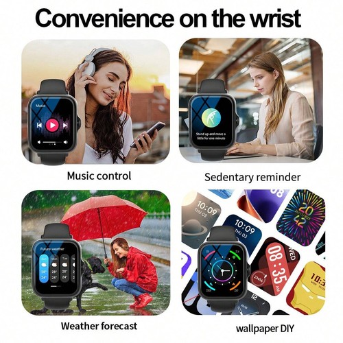 Smartwatch with Wireless Calls, Music, SMS & Sports Modes, - Image 12