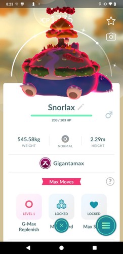 Shiny Gigantamax Snorlax -  P T C - 20kStardust  - Description - Image 3