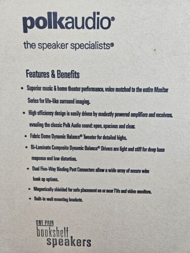 Polk Audio Monitor 30 Series II Cherry Bookshelf Speakers Home Audio Speakers - Image 17