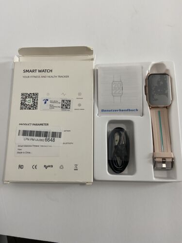 Smart Watch Android/iOS Compatible & Fitness Tracker: 40mm (Black) NIB - Image 3