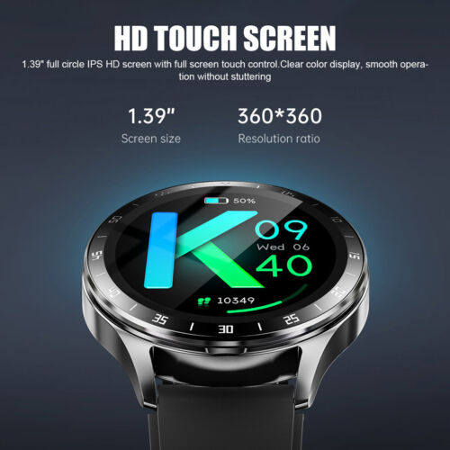 Smart Watch with Earbuds Men Smartwatch 2 in 1 Wireless Headset For iOS Android - Image 3