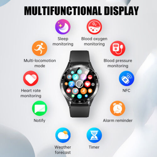 Smart Watch with Earbuds Men Smartwatch 2 in 1 Wireless Headset For iOS Android - Image 4