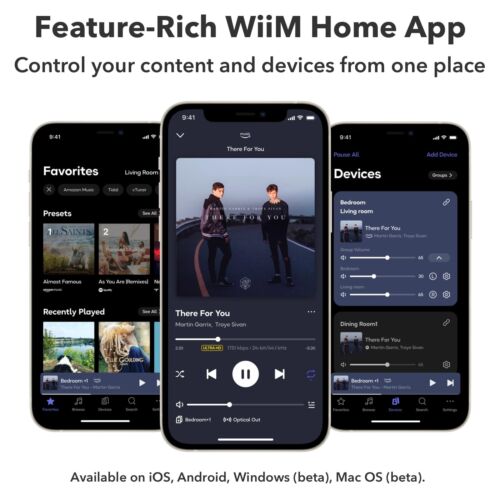 WiiM Pro Plus AirPlay 2 Receiver Google Cast Audio Multiroom Streamer  - Black - Image 9