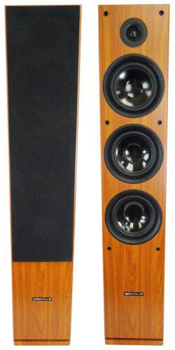 (2) Rockville RockTower 68C Classic Home Audio Tower Speakers Passive 8 Ohm - Image 2