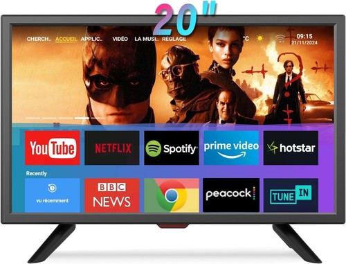 20 inch Full HD Small Smart TV for Kitchen, RV, or On-The-Go Entertainment - Fla - Image 2