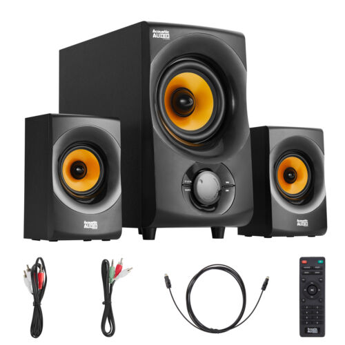 Acoustic Audio Home 2.1 Speaker System with Bluetooth/Optical/USB/Aux/SD Inputs - Image 2