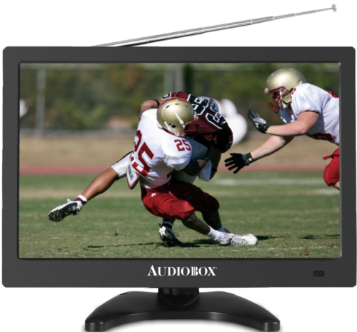 AudioBox TV-13 13″ Portable Rechargeable LCD TV with Antenna HDMI Input Black - Image 2