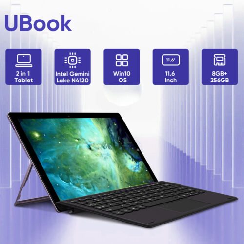 CHUWI 11.6'' Ubook Windows10 Intel N4100 Quad Core 8G+256G Tablet/Laptop PC - Image 2