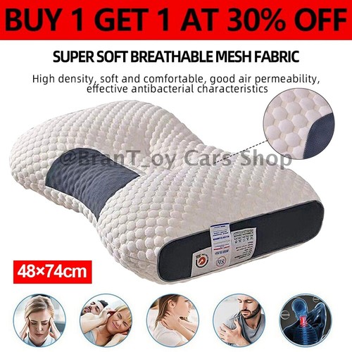 Orthopedic Cervical Pillow Neck Pain Relief Hypoallergenic Support - Image 2
